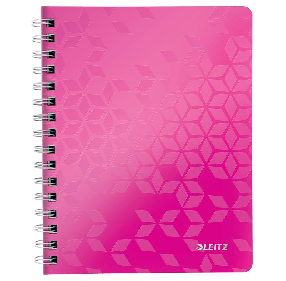 Leitz WOW spirálfüzet A5, vonalas, rózsaszín (46390023) Leitz WOW spirálfüzet A5, vonalas, rózsaszín (46390023)