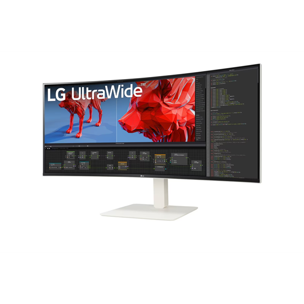 LG Ívelt IPS monitor 37.5" 38WR85QC-W 3840x1600 
