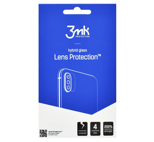 3MK kameravédő üveg 4db (2.5D lekerekített szél, karcálló, ultravékony, 0,2mm, 7H) ÁTLÁTSZÓ [Samsung Galaxy S21 (SM-G991) 5G]