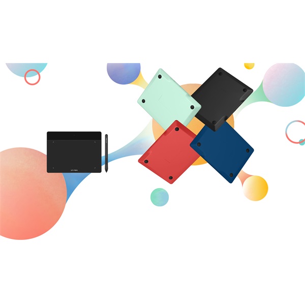 XP-PEN DECO FUN XS_BK  4,8"x3" 5080 LPI PS 8192  220 RPS USB-C Grafikus tábla Fekete