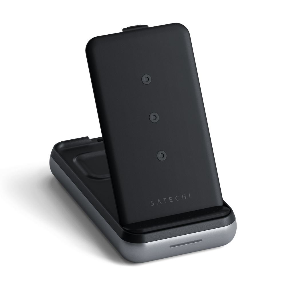 Satechi Duo Wireless Charger 10000mAh PowerBank Space szürke