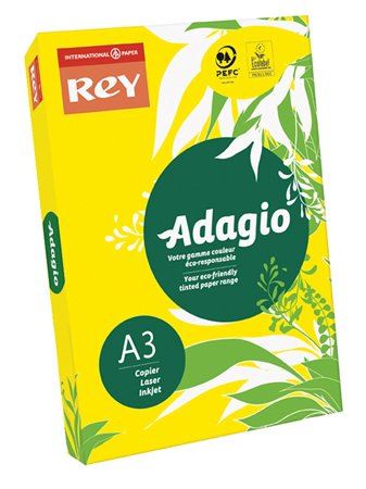 Rey "Adagio" Másolópapír színes A3 80g intenzív sárga (ADAGI080X670) Rey "Adagio" Másolópapír színes A3 80g intenzív sárga (ADAGI080X670)