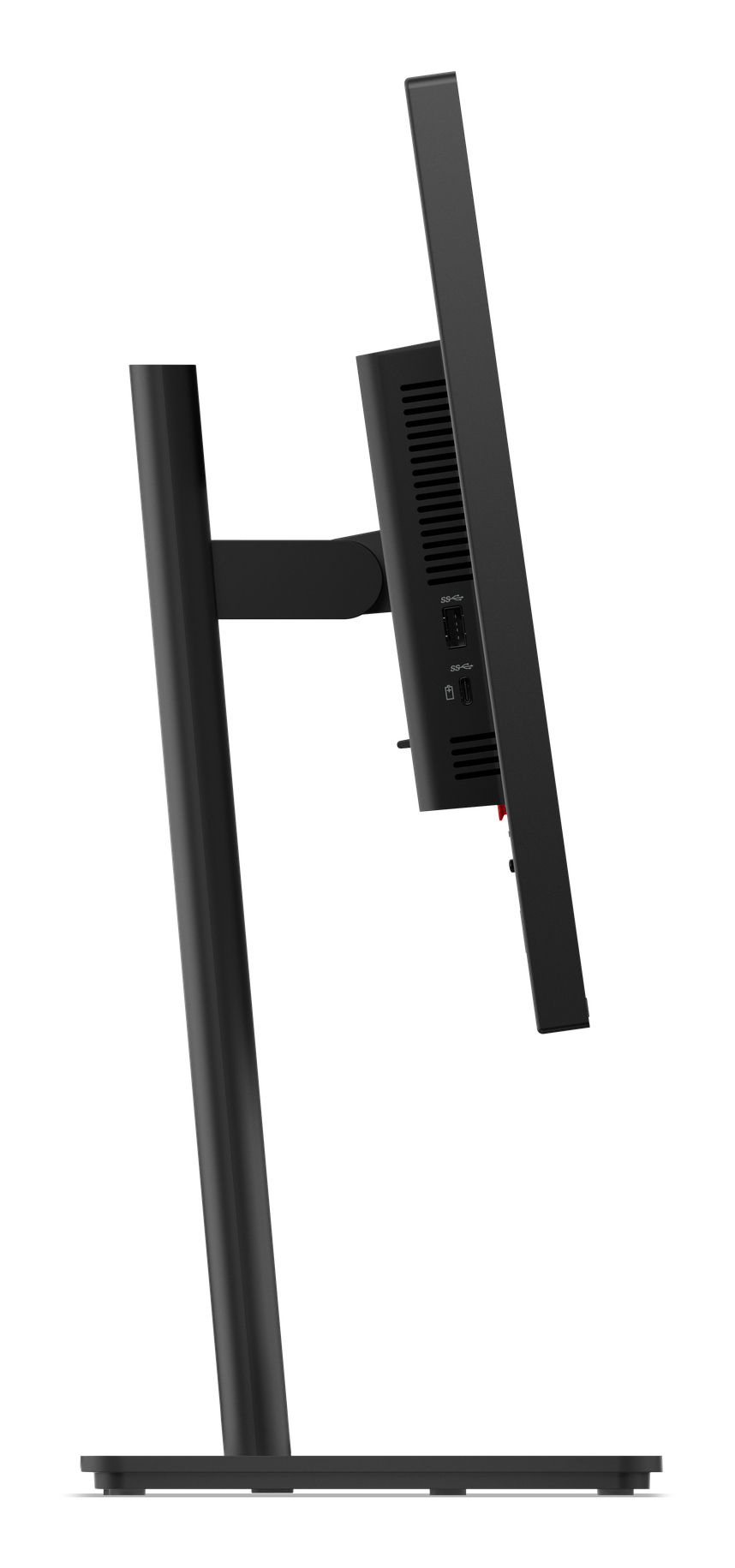 LENOVO 23,8" ThinkVision T24D-40  Monitor - 1920x1080, Full HD, LED, IPS, 100Hz, 4ms, Hangszóró, LAN, Pivot, Fekete