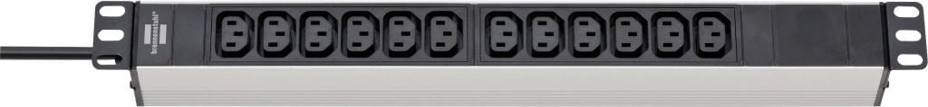 Brennenstuhl 1390007112 Elosztó, 19" 12 részes Fekete, Ezüst Hidegkészülék dugó 2m Brennenstuhl 1390007112 Elosztó, 19" 12 részes Fekete, Ezüst Hidegkészülék dugó 2m