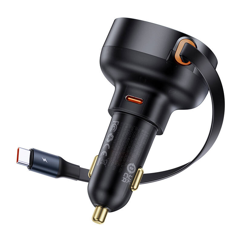 Car Charger Baseus Enjoyment Pro with cable USB-C, 60W (Black) Car Charger Baseus Enjoyment Pro with cable USB-C, 60W (Black)