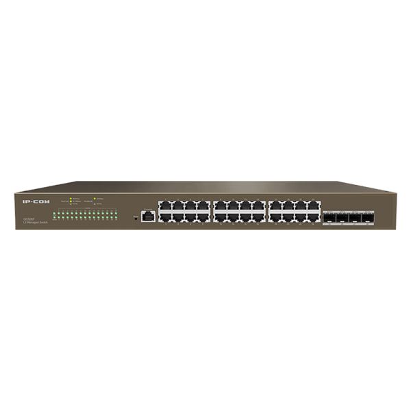 IP-COM 24x 10/100/1000 + 4x SFP vezérelhető switch (G5328F)
