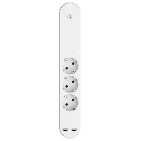 Denver SHP-310U Smart Home Power Strip 3in1 + 2xUSB Fehér