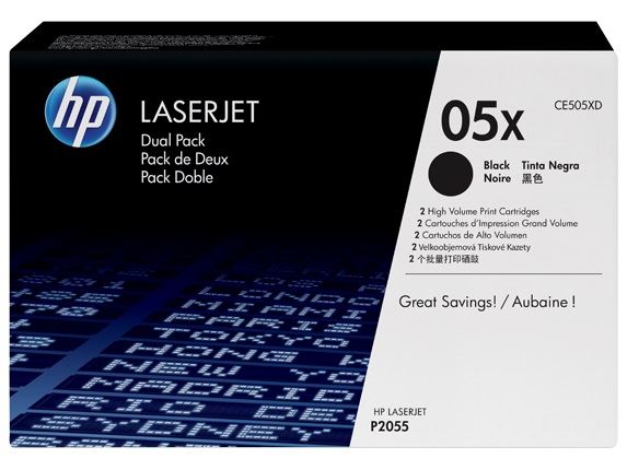 HP CE505XD fekete toner duo pack
