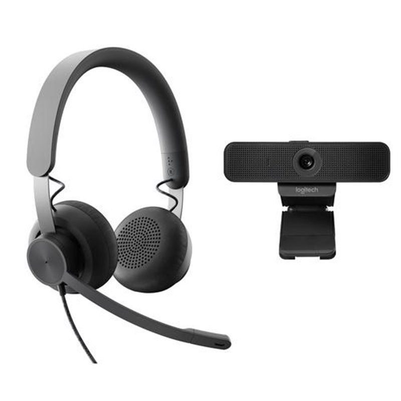 Logitech C925e webkamera + UC-kompatibilis vezetékes Zone headset (991-000339) Logitech C925e webkamera + UC-kompatibilis vezetékes Zone headset (991-000339)