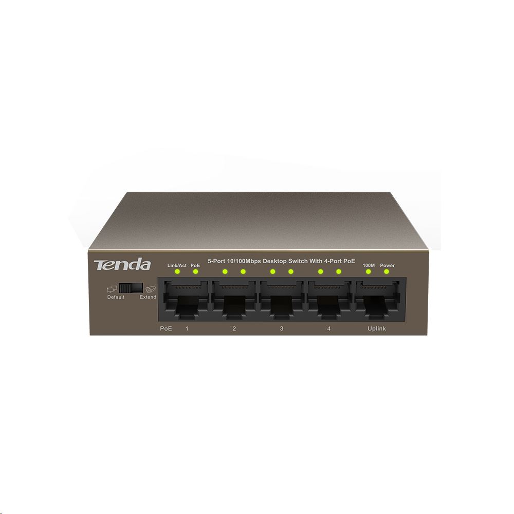 Tenda TEF1105P-4-63W 10/100Mbps 5 portos switch Tenda TEF1105P-4-63W 10/100Mbps 5 portos switch