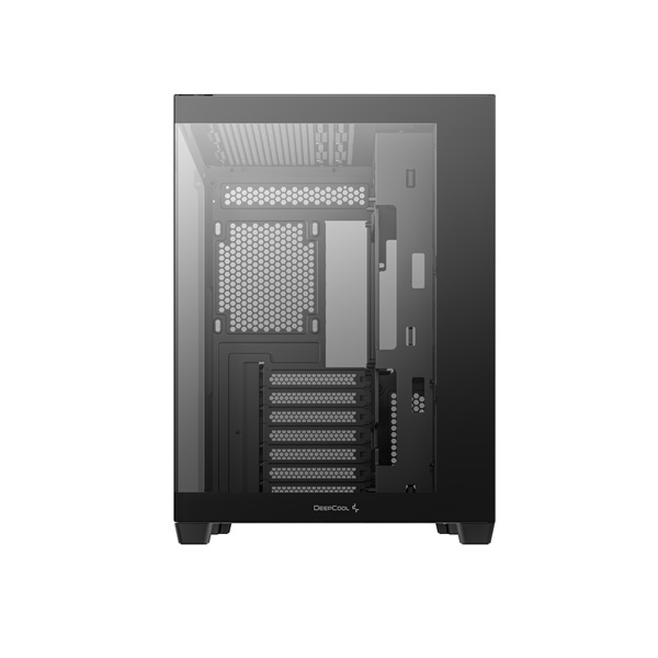 DeepCool CG530  Fekete  ablakos  venti nélkül  BTF ATX   Számítógépház   