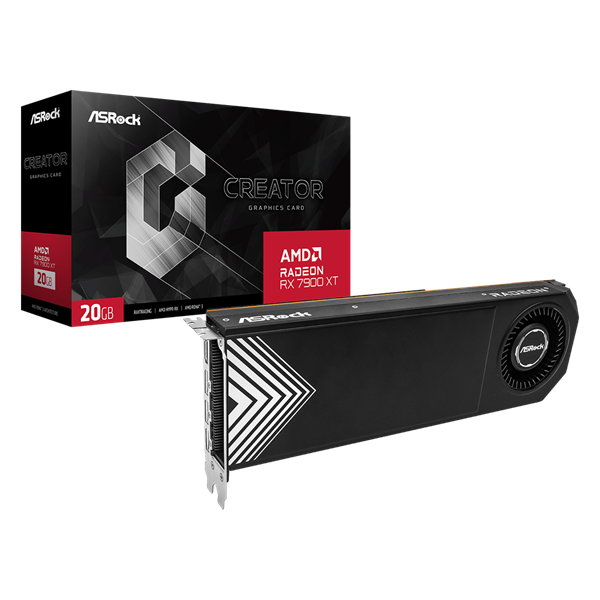 ASROCK  PCI-Ex16x AMD RX 7900 XT CREATOR 20GB DDR6 OC Videokártya
