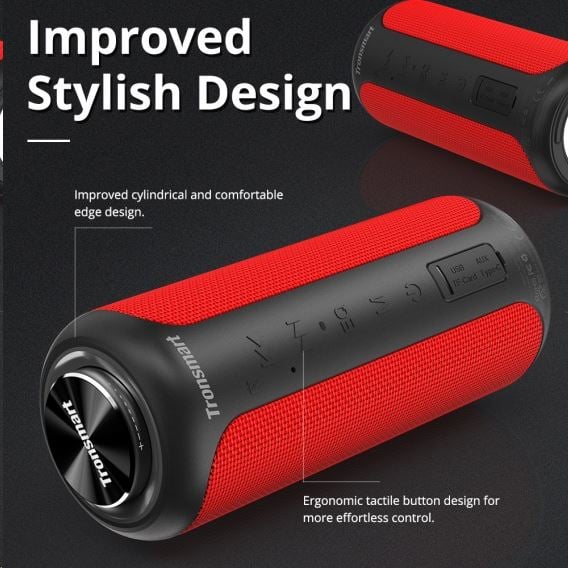 Tronsmart Element T6 Plus Upgraded Edition SoundPulse Bluetooth hangszóró piros (367786)