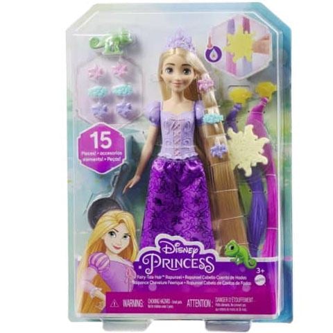 Mattel Disney Hercegnők: Aranyhaj hajvarázs hercegnő baba kiegészítőkkel (HLW18)