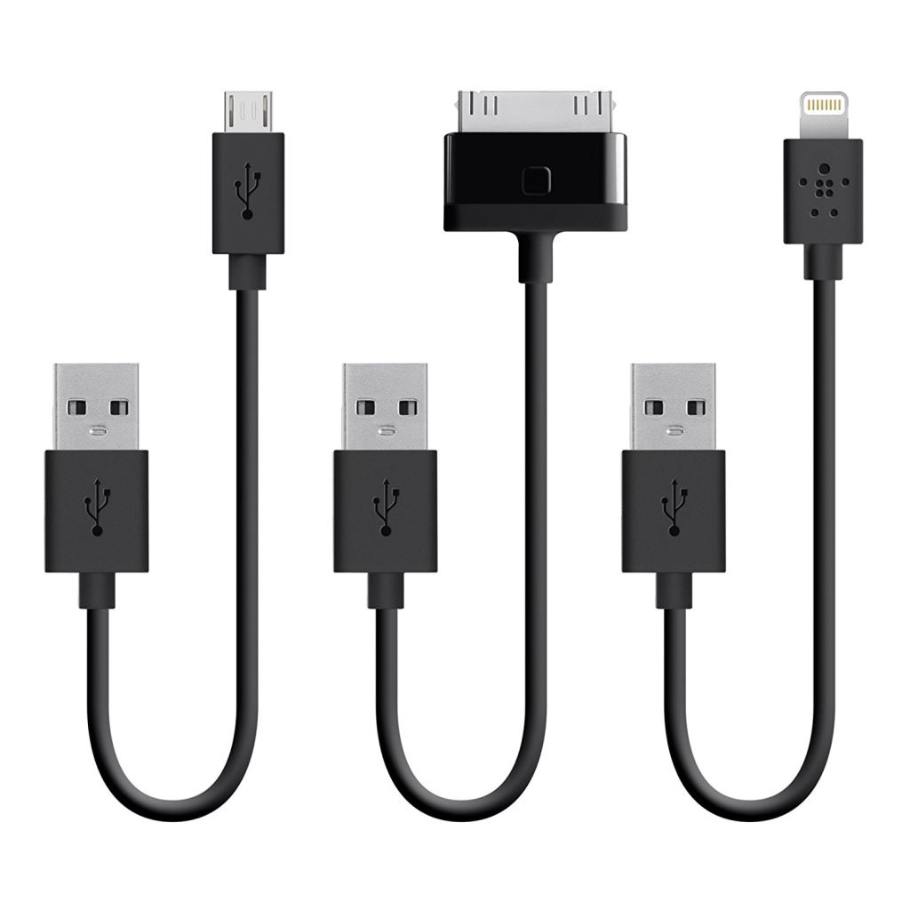 Belkin töltőkábel kit USB -> Micro USB / Apple 30 Pin / Lightning (F8J068bt06INBLK) Belkin töltőkábel kit USB -> Micro USB / Apple 30 Pin / Lightning (F8J068bt06INBLK)