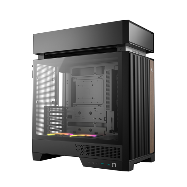 DeepCool  CL660 2x120mm A-RGB  ATX Számítógépház  Fekete