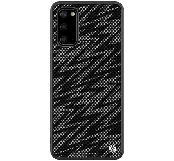 NILLKIN TWINKLE szilikon telefonvédő (közepesen ütésálló, műanyag hátlap, környezetbarát, csillogó) FEKETE [Samsung Galaxy S20 5G ...