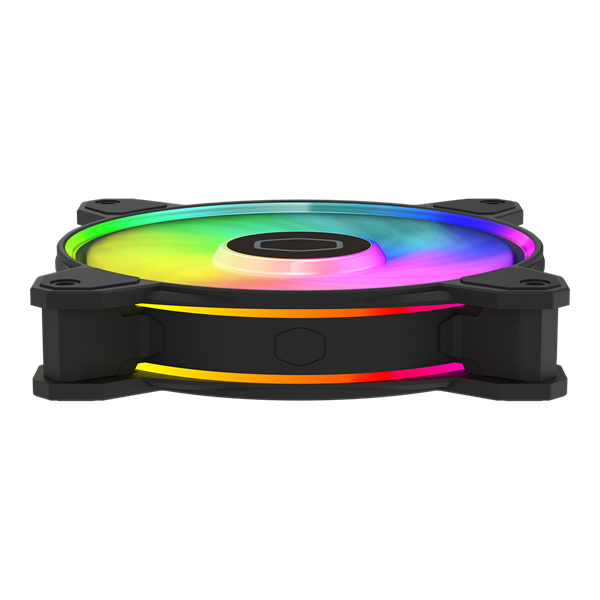 COOLER MASTER  MASTERFAN MF120 HALO2  ARGB 12cm Rendszerhűtő Ventilátor Fekete