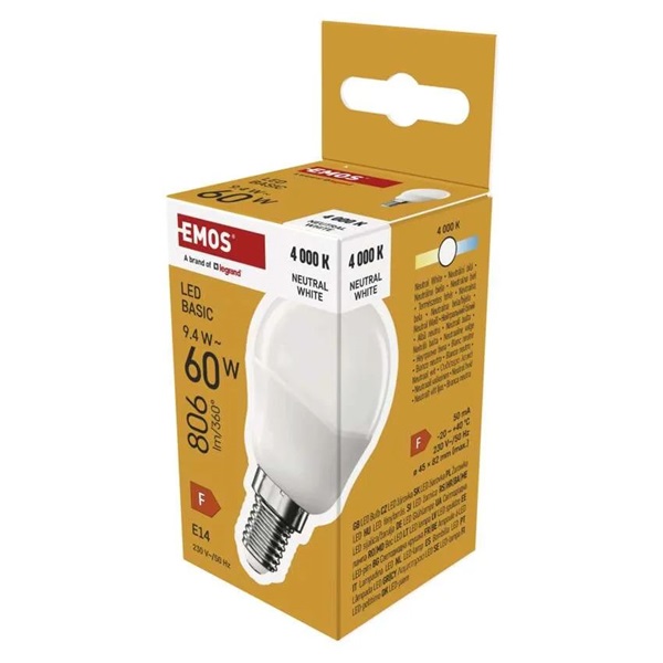 Emos ZL1F43 MINI GLOBE 8,5W 806lumen E14 LED gömb izzó Emos ZL1F43 MINI GLOBE 8,5W 806lumen E14 LED gömb izzó