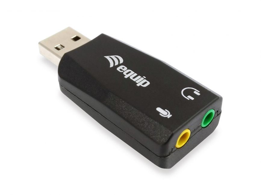 Equip USB - audio adapter fekete (245320) Equip USB - audio adapter fekete (245320)