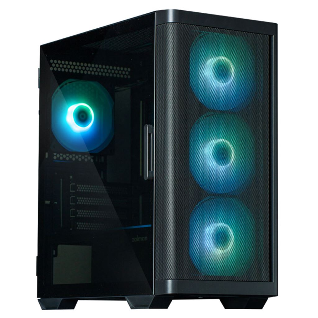 Zalman M4 Black táp nélküli ablakos mATX ház fekete Zalman M4 Black táp nélküli ablakos mATX ház fekete