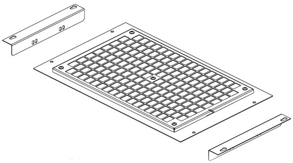 Conteg ventilátor panel keret (4,5,6) szürke szűrő nélküli (DP-VER-06) Conteg ventilátor panel keret (4,5,6) szürke szűrő nélküli (DP-VER-06)