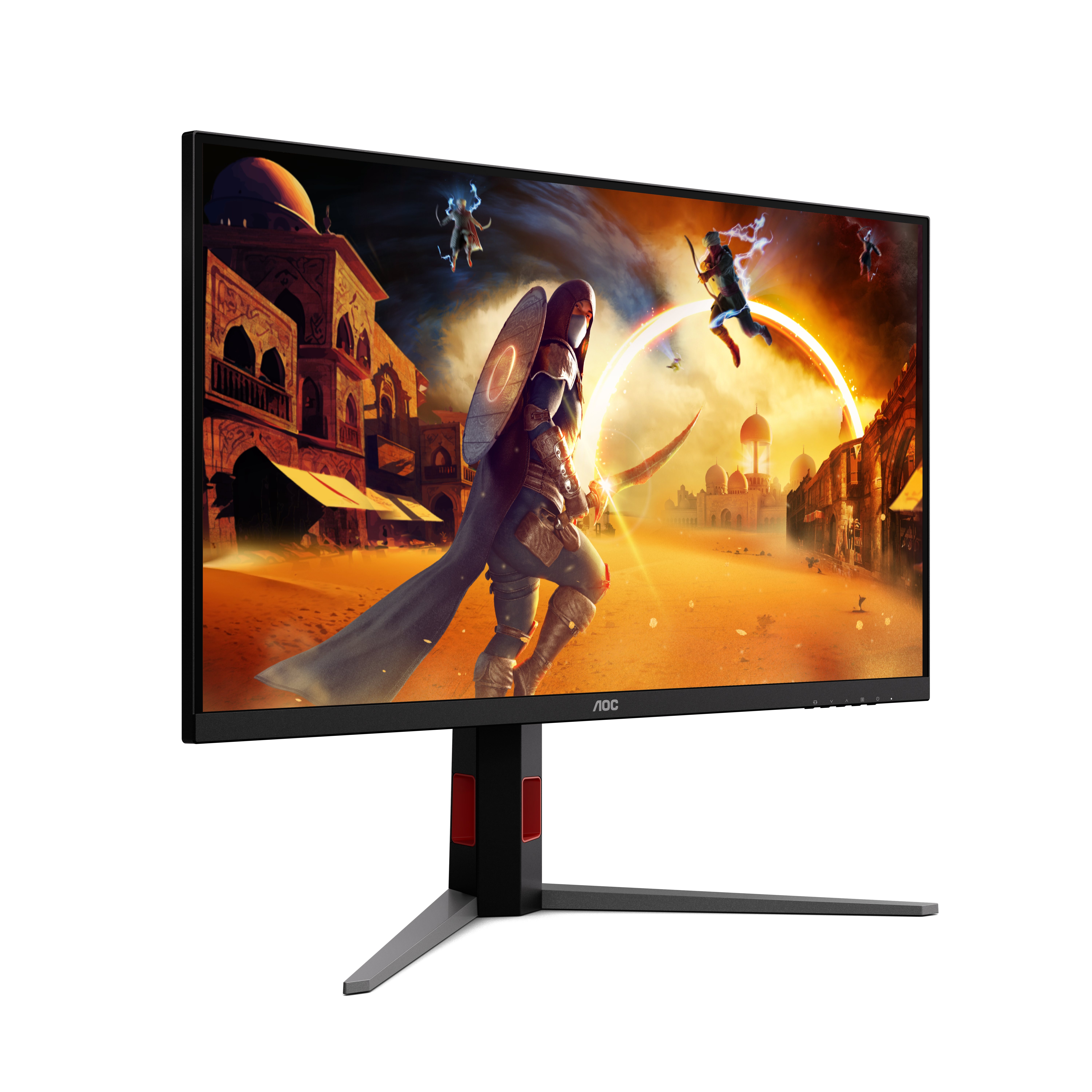 AOC 31,5" U32G4U Monitor - 3840x2160, 4K, LED, IPS, 120Hz, 0,5ms, FreeSync, Pivot, Gamer, Fekete