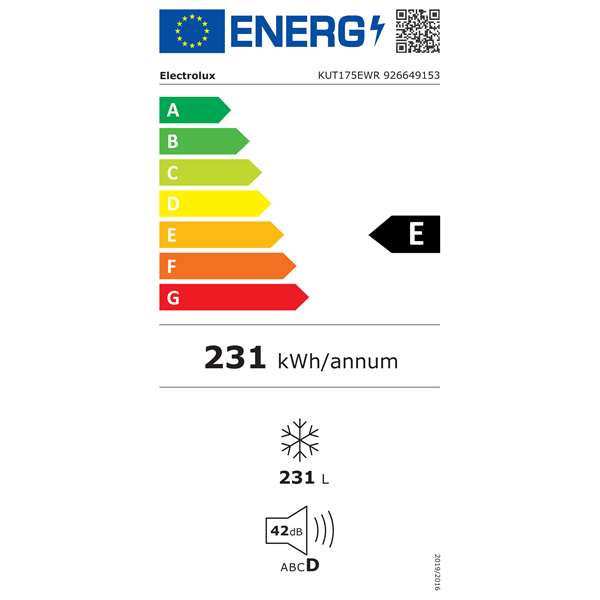 Electrolux KUT175EWR fagyasztószekrény (K) Electrolux KUT175EWR fagyasztószekrény (K)