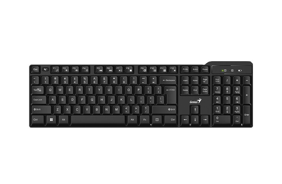 Genius KB-7100X vezeték nélküli billentyűzet fekete Genius KB-7100X vezeték nélküli billentyűzet fekete