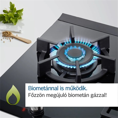 Bosch POH6B6K30 Beépíthető gázfőzőlap, 4 zónás, Fekete