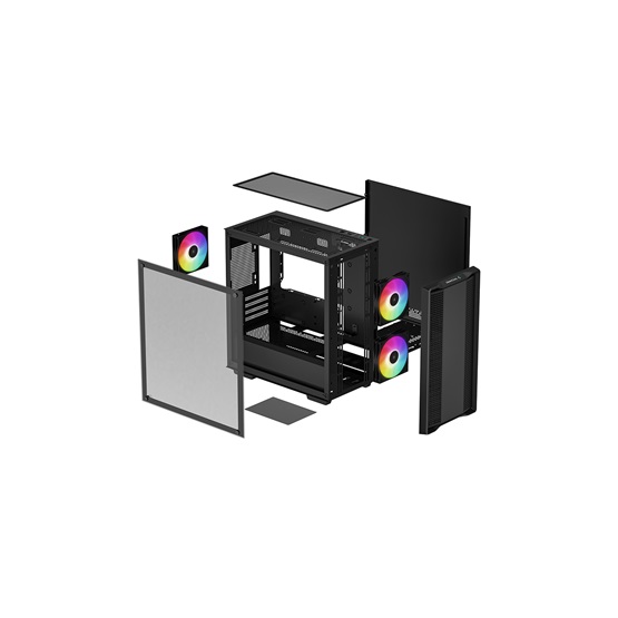  DeepCool CC360 ARGB  R-CC360-BKAPM3-G-1 Számítógépház
