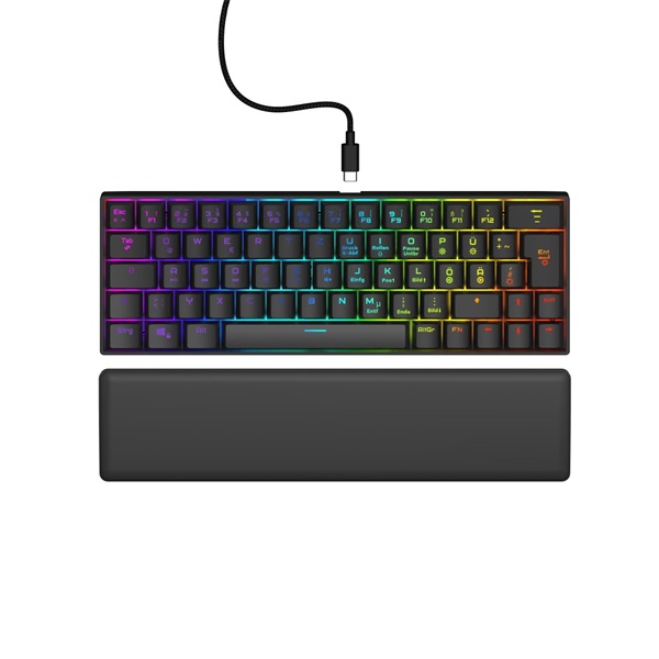 Hama 217828 URAGE EXODUS 760TKL RGB (red switch) fekete mechanikus billentyűzet