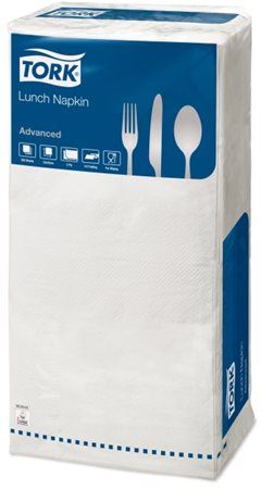 Tork Advanced szalvéta 1/4 hajtogatott, 2 rétegű 33x33cm fehér  (477149) Tork Advanced szalvéta 1/4 hajtogatott, 2 rétegű 33x33cm fehér  (477149)