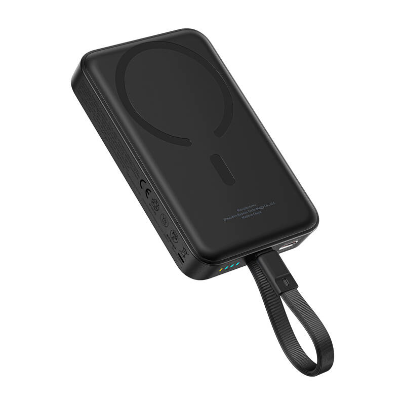 Baseus Mini 10000mAh 30W mágneses Powerbank Fekete  Bayern Edition