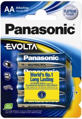Panasonic 1.5V Alkáli AA ceruza elem EVOLTA (4db / csomag) (LR6EGE/4BP) Panasonic 1.5V Alkáli AA ceruza elem EVOLTA (4db / csomag) (LR6EGE/4BP)