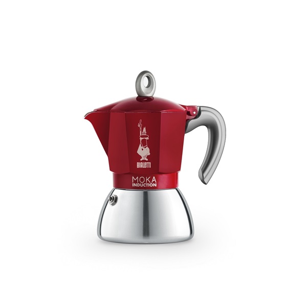 Bialetti Moka 6946 Induction 6 személyes indukciós piros kotyogós kávéfőző Bialetti Moka 6946 Induction 6 személyes indukciós piros kotyogós kávéfőző