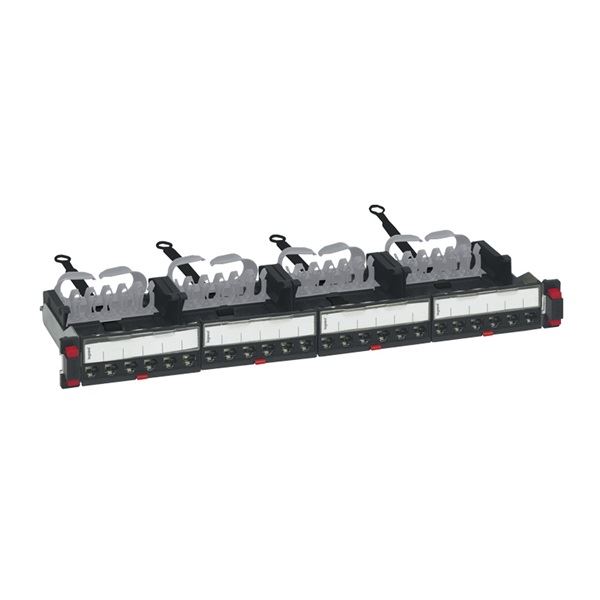 Legrand Patch panel CAT6a STP 24 PORT 1U 19" LSC3 fekete (033772)