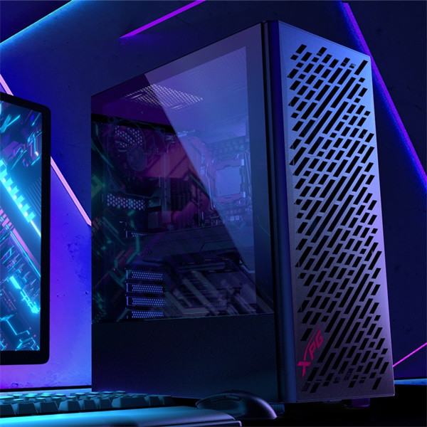 ADATA XPG  Midi ATX Valor AIR  4x120mm ventilátor Tápegység nélkül  üvegfalú Számítógépház Fekete