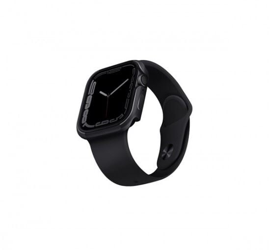 Uniq Valencia Apple Watch 45mm/44mm aluminium tok fekete (UNIQ-45MM-VALGRP)