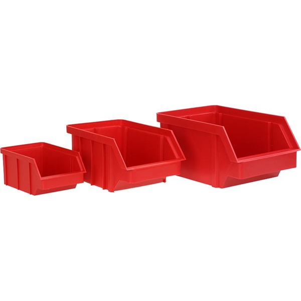 Stalflex BIN-M-R közepes méretű tárolódoboz Piros