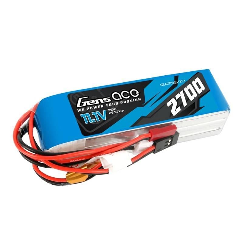 Gens Ace 2700mAh 11,1V TX 3S1P Futaba/JST-XHR/JST-SYP akkumulátor (GEA27003STXFJ)