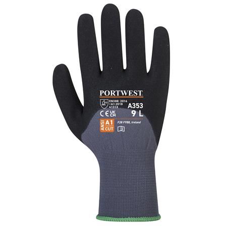 PORTWEST DermiFlex Ultra Plus nylon védőkesztyű M-es méret szürke-fekete (A353G8RM) PORTWEST DermiFlex Ultra Plus nylon védőkesztyű M-es méret szürke-fekete (A353G8RM)