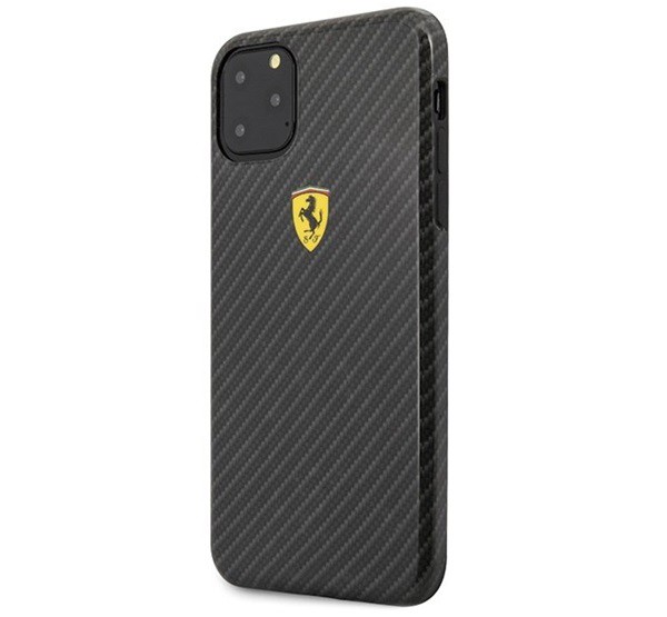 CG MOBILE Ferrari Scuderia műanyag telefonvédő (karbon minta) FEKETE [Apple iPhone 11 Pro Max]