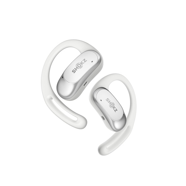 Shokz OpenFit Air. True Wireless Bluetooth fehér sport fülhallgató Shokz OpenFit Air. True Wireless Bluetooth fehér sport fülhallgató