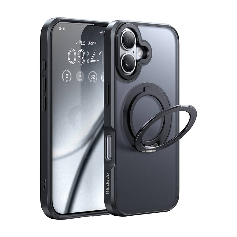 McDodo PC-4930 MagSafe tok iPhone 16-hoz állvánnyal (fekete) McDodo PC-4930 MagSafe tok iPhone 16-hoz állvánnyal (fekete)