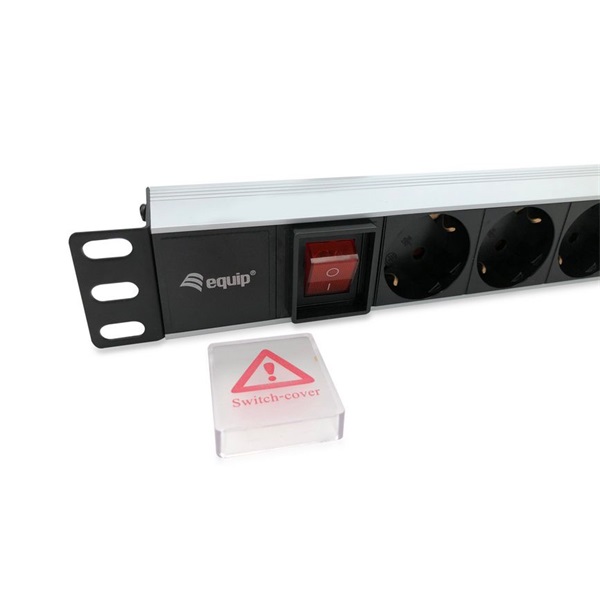 Equip 333293 8 Schuko Rack 1U Hálózati Elosztó Fekete Equip 333293 8 Schuko Rack 1U Hálózati Elosztó Fekete