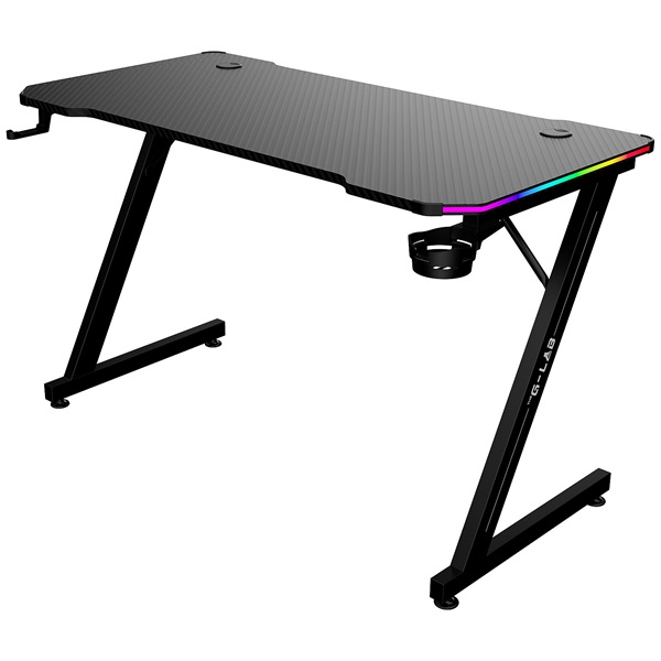 The G-Lab K-Desk-Electron-EX RGB Gaming Desk Fekete