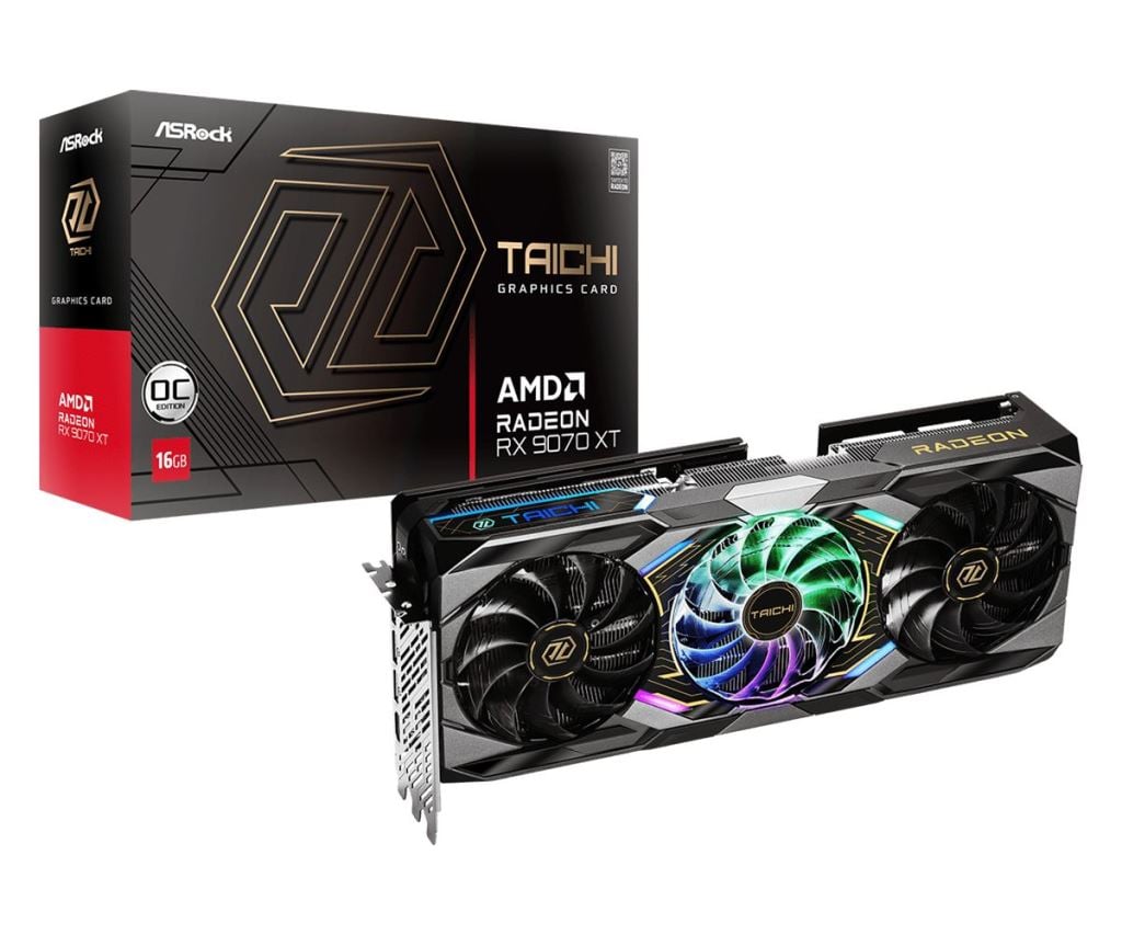 ASRock Radeon RX9070 XT Taichi 16GB OC Videókártya
