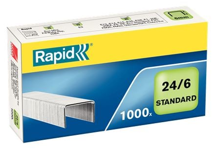 Rapid Standard 24/6 tűzőkapocs 1000db (24855600)