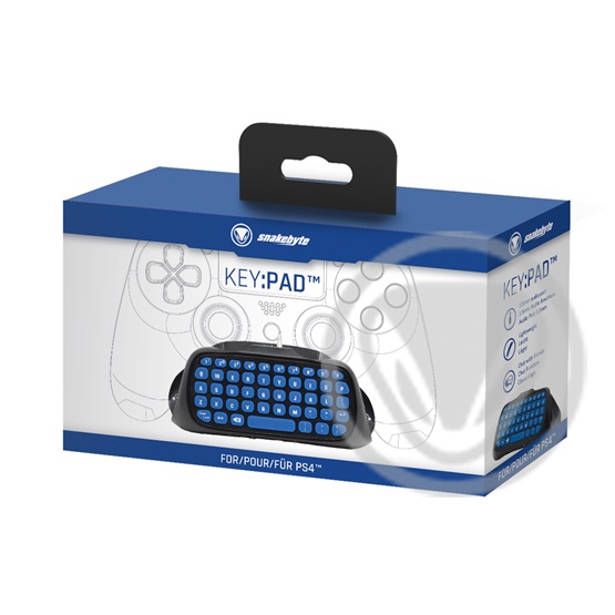 Snakebyte PS4 KeyPad Billentyűzet Fekete-kék Snakebyte PS4 KeyPad Billentyűzet Fekete-kék